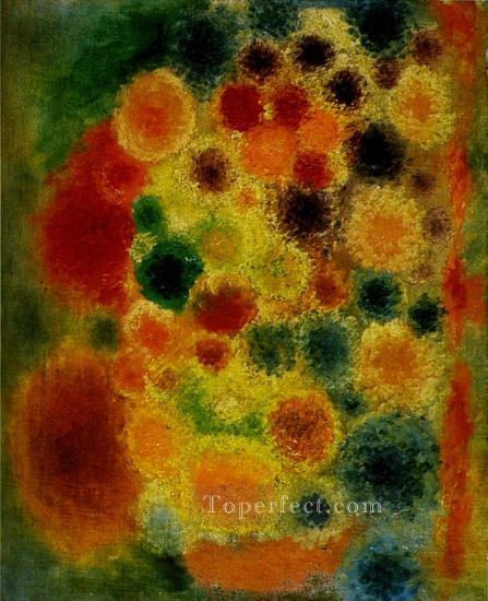 Jarrón de flores cubistas de 1917 Pintura al óleo